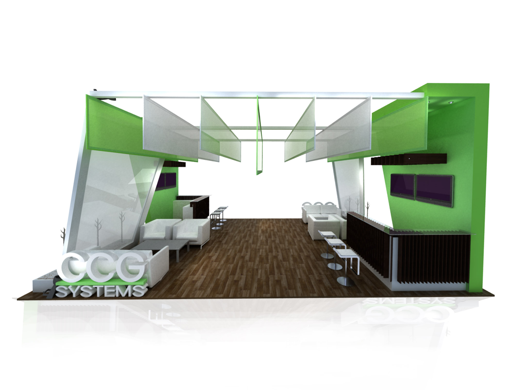 ccg exhibition design 3D rendering